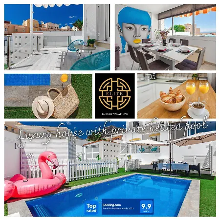 Luxury House With Private Heated Pool, Bbq And Private Parking Hébergement de vacances *
